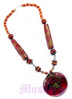 Single Row Resin Necklace - click here for large view
